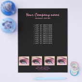 Roze Eyeshadow lange zweetriem oogstrijder Flyer (Enkel)