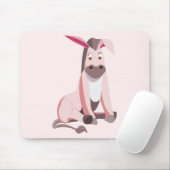 Roze Ezel Muismat - Jouw Kleuren (Met muis)