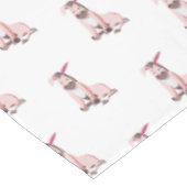 Roze ezel tafelkleed (Gekanteld)