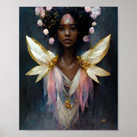 Roze Fae 7 Fantasy Art Poster (Voorkant)