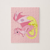 Roze Fae Dragon Hatchling Jigzaag Puzzle Legpuzzel (Verticaal)