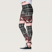 Roze Fair Isle Pattern Leggings (Links)