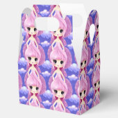 Roze fairies Dream Land Pattern Bedankdoosjes (Geopend)