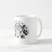 Roze Fairy Armadillo T-shirt - Realistische Armadi Koffiemok (Voorkant rechts)