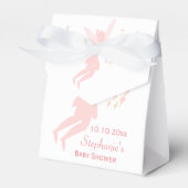 Roze Fairy Baby shower Bedankdoosjes (Voorkant Zijde)