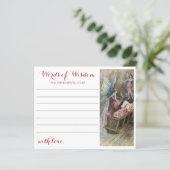 Roze Fairy Baby Zegen Baby shower Advies Kaart (Staand voorkant)