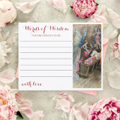 Roze Fairy Baby Zegen Baby shower Advies Kaart