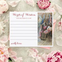 Roze Fairy Baby Zegen Baby shower Advies Kaart