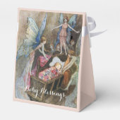 Roze Fairy Baby Zegeningen Baby shower Bedankdoosjes (Achterkant)