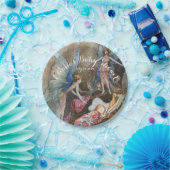 Roze Fairy Baby Zegeningen Baby shower Papieren Bordje (Feest)