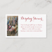 Roze Fairy Baby Zegeningen Display Douche Informatiekaartje (Voorkant)