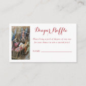 Roze Fairy Baby Zegeningen Luier Raffle Informatiekaartje (Voorkant)