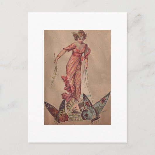 Roze fairy briefkaart (Voorkant)