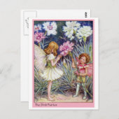 Roze fairy briefkaart (Voorkant / Achterkant)