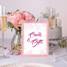 Roze Fairy Clouds & Stars Kaarten & Geschenken Poster