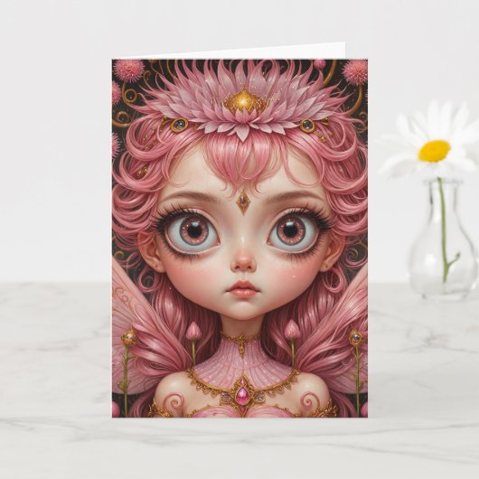 Roze fairy kaart (Kleine Plant)