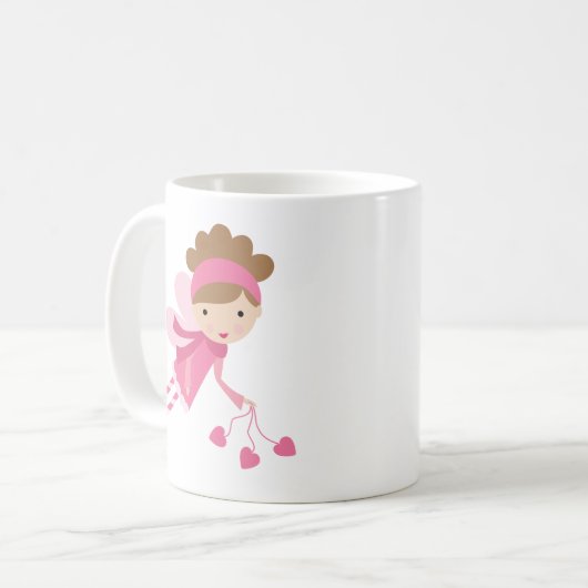 Roze fairy koffiemok (Voorkant links)