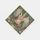 Roze Fairy Meisjes Verjaardag Servet (Hoek)