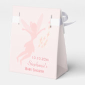 Roze Fairy Roze Baby shower Bedankdoosjes (Achterkant)