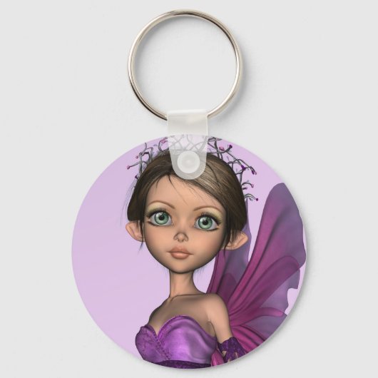 Roze fairy sleutelhanger (Voorkant)