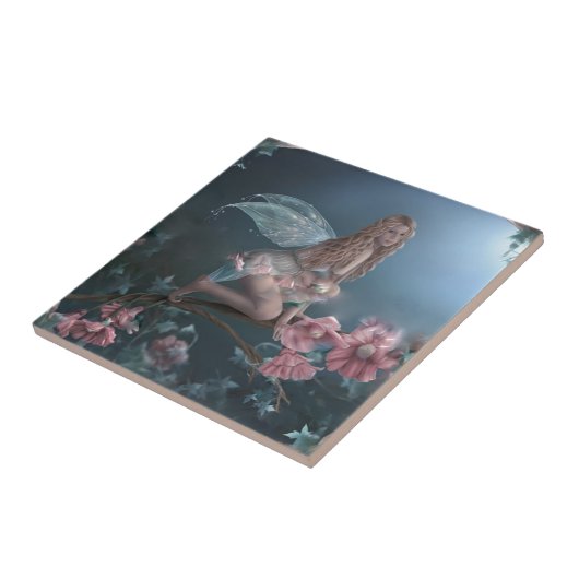 Roze fairy tegeltje (Zijkant)