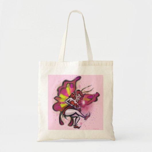 Roze fairy tote bag (Voorkant)