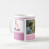 Roze Familiefoto Koffiemok (Voorkant links)
