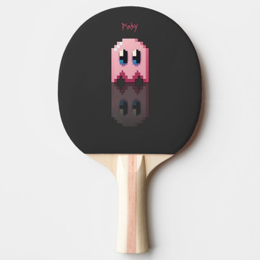 roze fanart PacMan Tafeltennisbatje (Voorkant)
