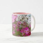 Roze Fancy 1 Tweekleurige Koffiemok (Voorkant rechts)