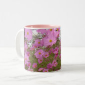 Roze Fancy 1 Tweekleurige Koffiemok (Voorkant links)