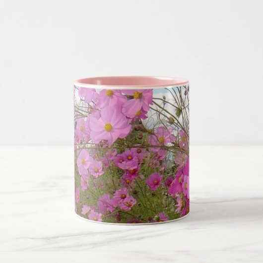 Roze Fancy 1 Tweekleurige Koffiemok (Center)