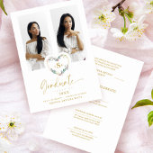 Roze Fancy Afstuderen Romantische Floral Heart 2 F