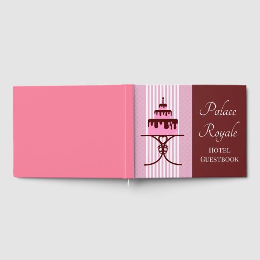 Roze fancy cake hotel Bed en Breakfast Gastenboek (Volledig)