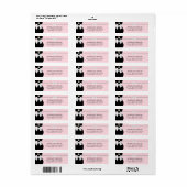 Roze Fancy Etnische Prinses Tiffany Retouradres Etiket (Full Sheet)