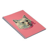 Roze  Fancy Kat Spiral Foto Notitieboek (Rechterzijde)