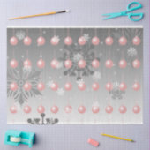 Roze Fancy kerstboompapier Tissuepapier (Craft)