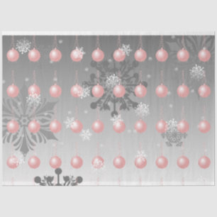 Roze Fancy kerstboompapier Tissuepapier