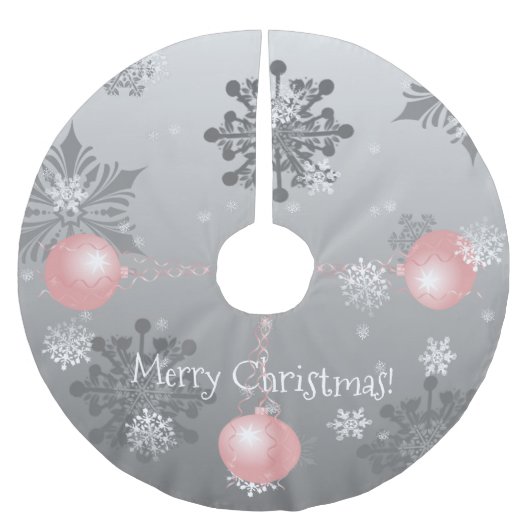 Roze Fancy kerstboomrok Kerstboom Rok (Voorkant)