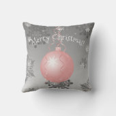 Roze Fancy kerstsierSierkussen Kussen (Achterkant)