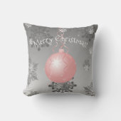 Roze Fancy kerstsierSierkussen Kussen (Voorkant)