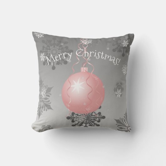 Roze Fancy kerstsierSierkussen Kussen (Voorkant)