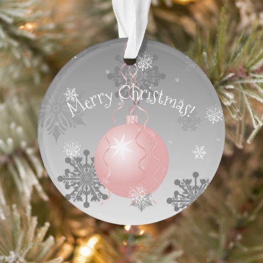 Roze Fancy kerstversiering Ornament (Boom)