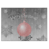 Roze Fancy kerstversieringsraad Snijplank (Voorkant)