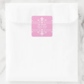 Roze Fancy sierlijk sparen de Stickers van de Datu (Tas)