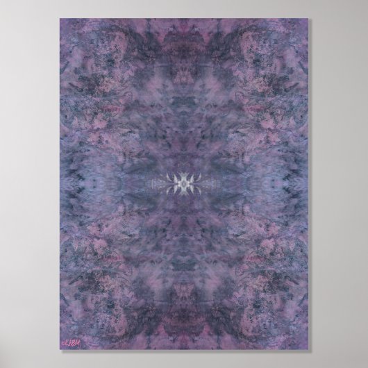 Roze Fancy Sparkle Zilveren Folie Print (Voorkant)