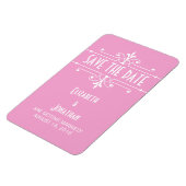 Roze Fancy Versiering sparen de Magnet van de Datu Magneet (Linkerzijde)