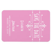 Roze Fancy Versiering sparen de Magnet van de Datu Magneet (Horizontaal)