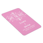 Roze Fancy Versiering sparen de Magnet van de Datu Magneet (Rechterzijde)