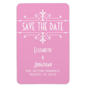 Roze Fancy Versiering sparen de Magnet van de Datu Magneet (Verticaal)