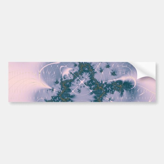 Roze fantasie bumpersticker (Voorkant)